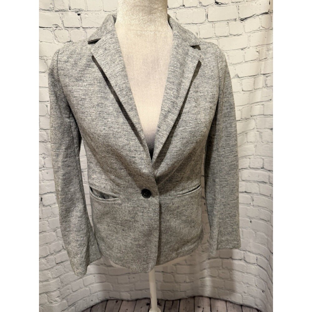 Banana Republic blazer single-button closure and notch lapels 4 Petite